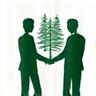 지속 가능한 산림 컨설팅 아이콘